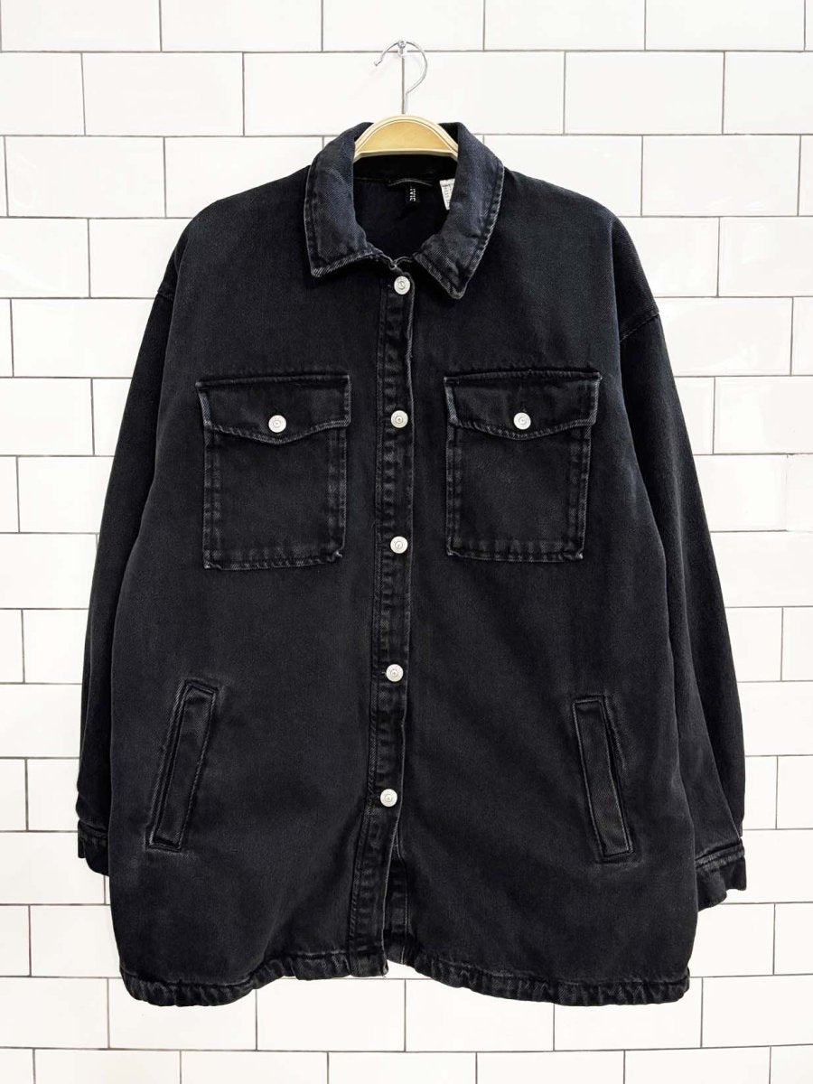 h&m faded denim chore jacket - good market thrift store