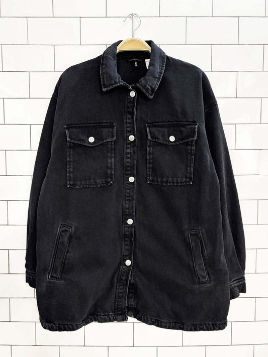 h&m faded denim chore jacket - good market thrift store