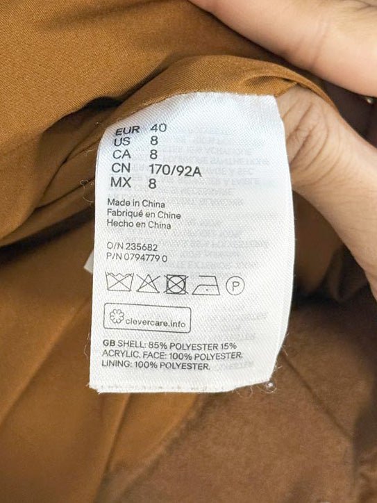 h&m faux shearling boxy fleece teddy coat - good market thrift store