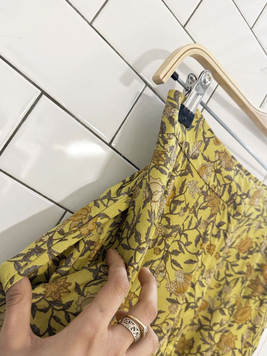 h&m floral high waisted long shorts - good market thrift store