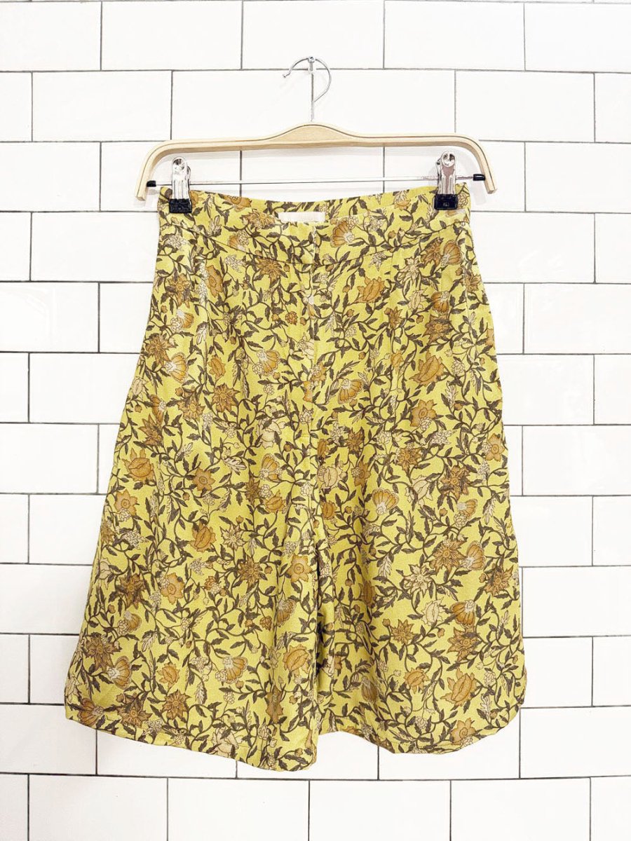 h&m floral high waisted long shorts - good market thrift store