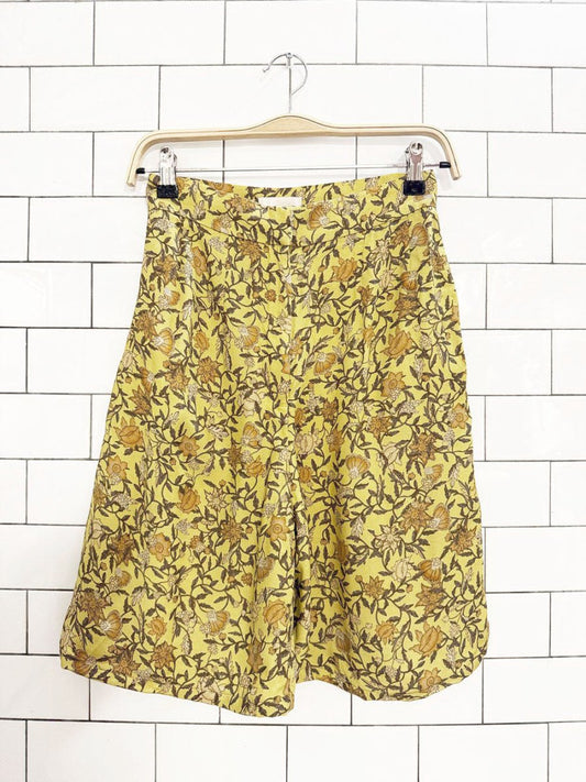 h&m floral high waisted long shorts - good market thrift store
