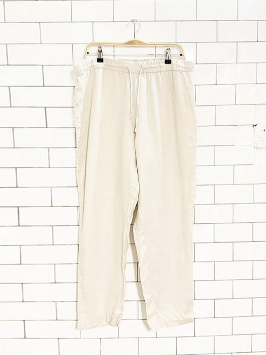 h&m home 100% linen drawstring pants - good market thrift store