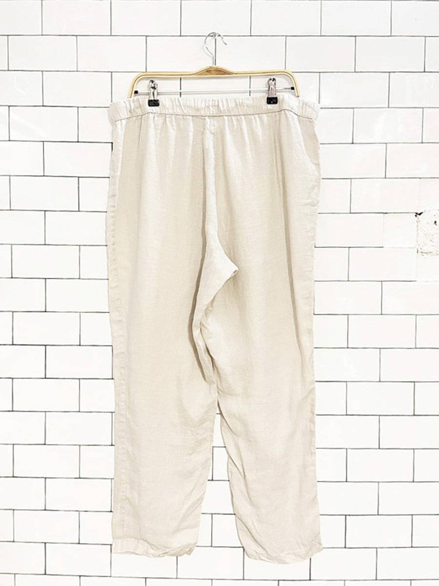 h&m home 100% linen drawstring pants - good market thrift store