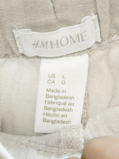 h&m home 100% linen drawstring pants - good market thrift store