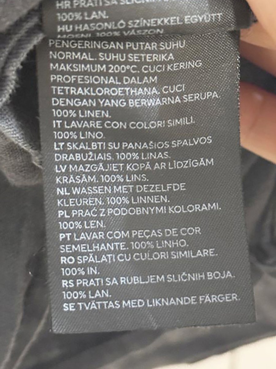 h&m home 100% linen oversized boxy shirt - good market thrift store