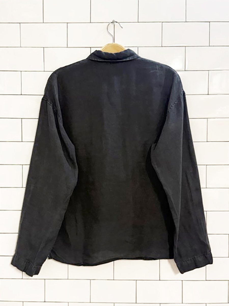 h&m home 100% linen oversized boxy shirt - good market thrift store