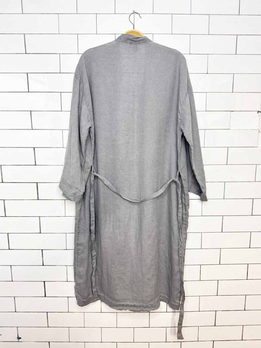 h&m home 100% stone washed linen robe - good market thrift store