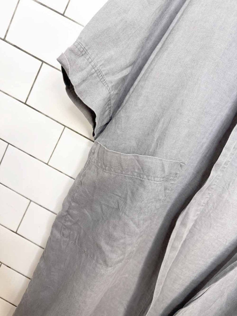 h&m home 100% stone washed linen robe - good market thrift store