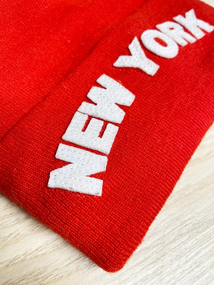 h&m new york spellout knit toque - good market thrift store