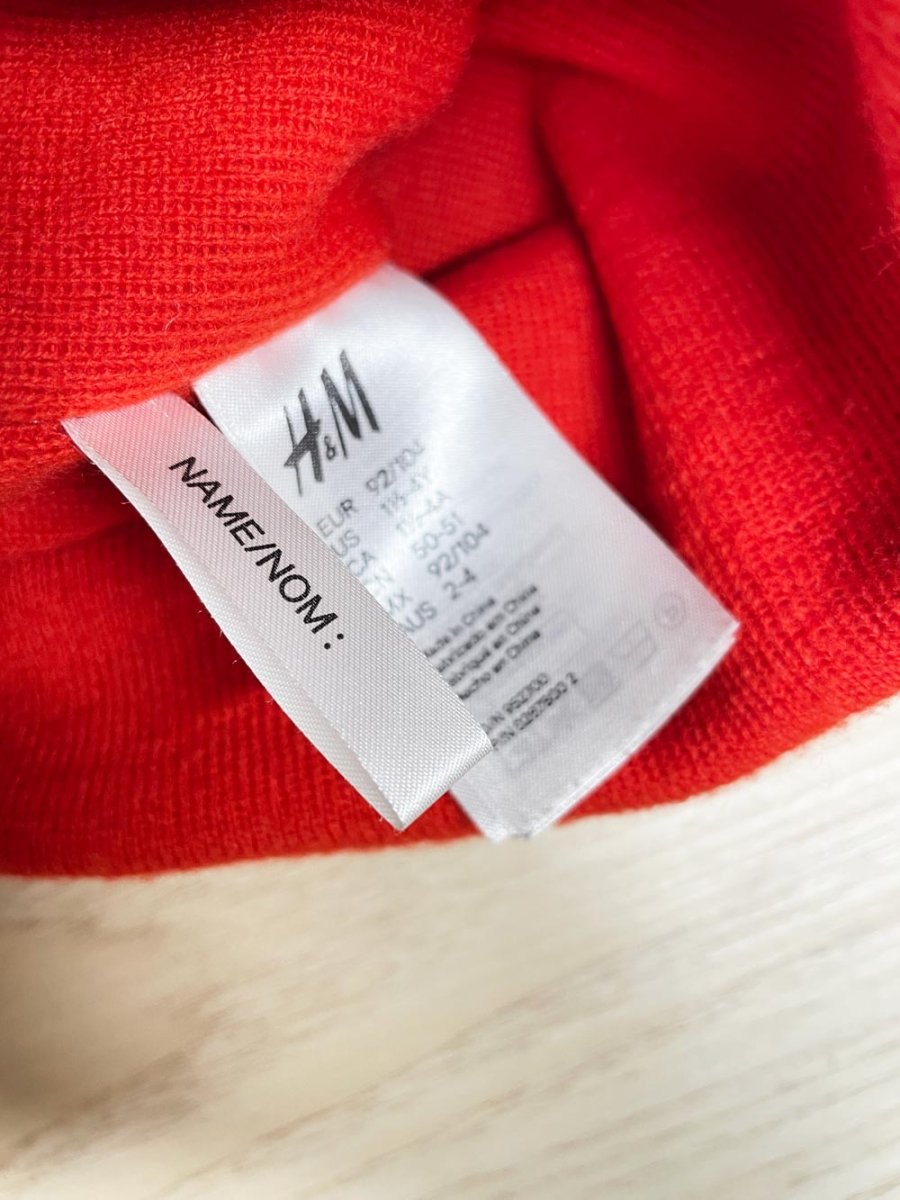 h&m new york spellout knit toque - good market thrift store