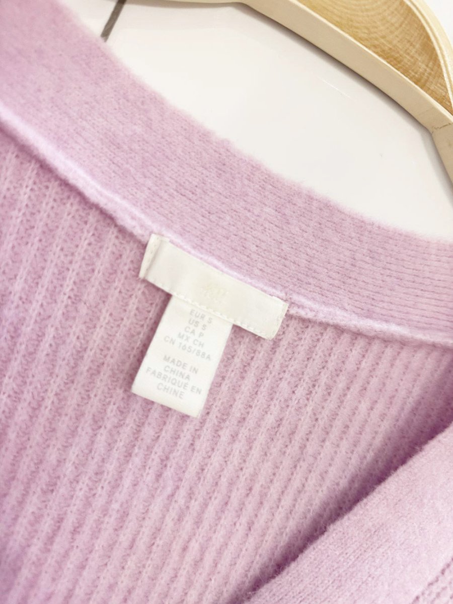 h&m soft full button cropped knit cardigan - good market thrift store