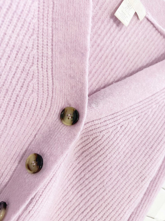 h&m soft full button cropped knit cardigan - good market thrift store