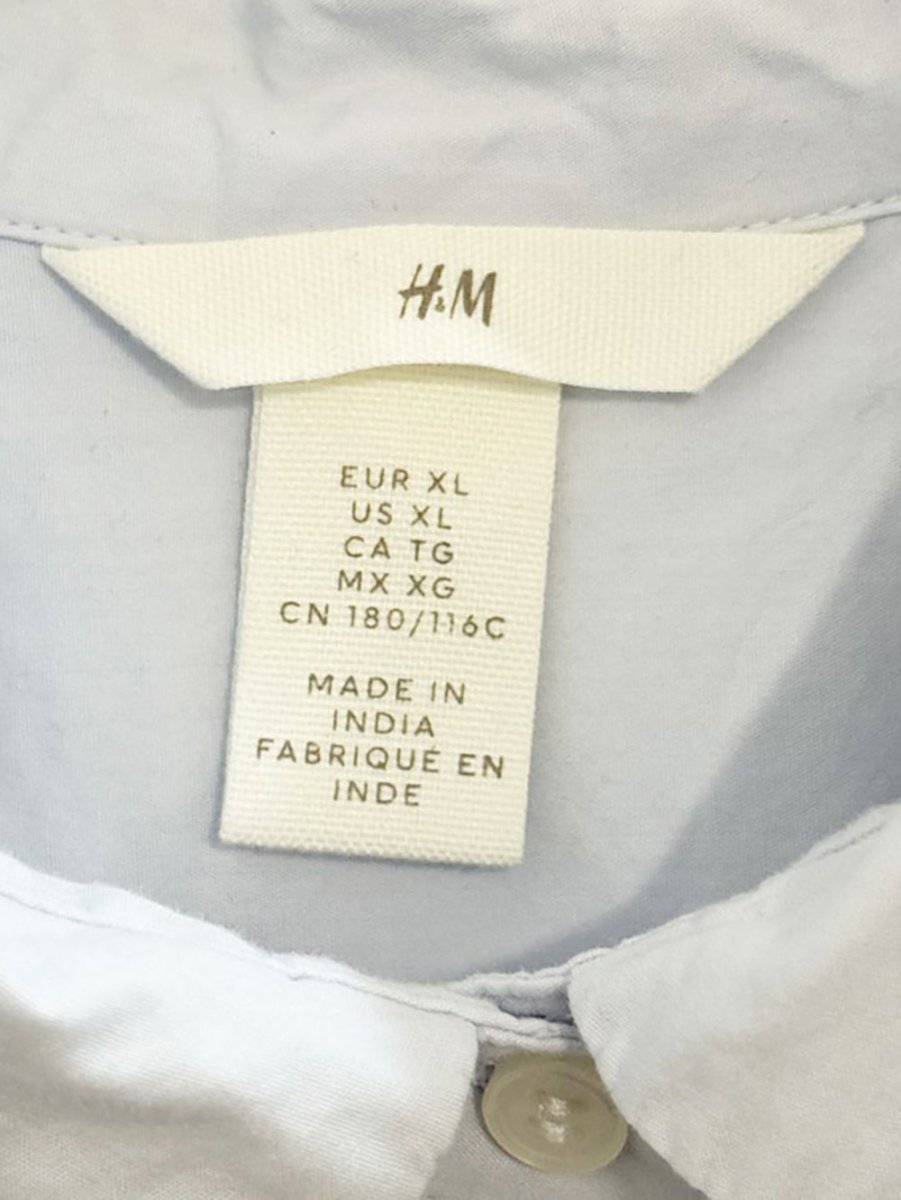 h&m thick cuff full button poplin shirt - good market thrift store