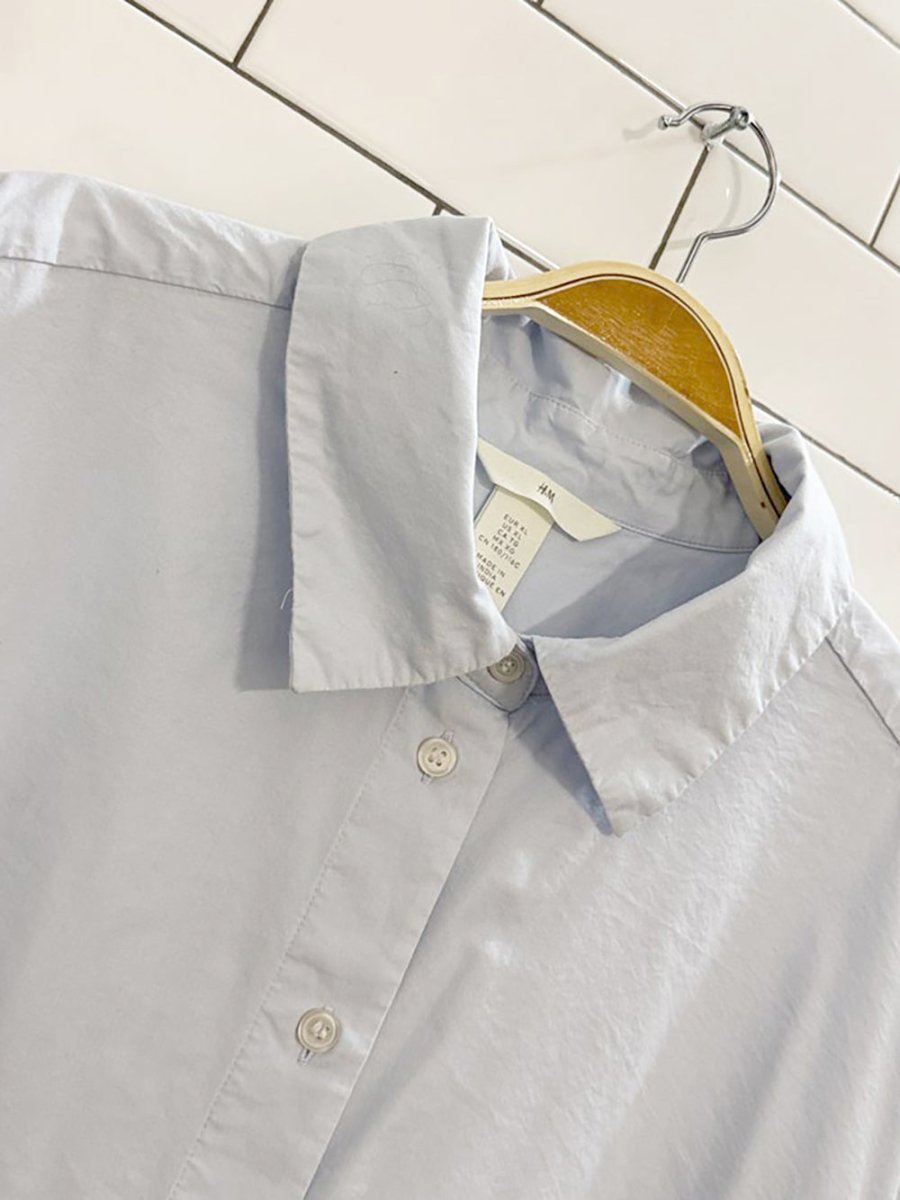 h&m thick cuff full button poplin shirt - good market thrift store