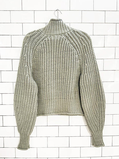 h&m wool - blend chunky knit sweater - good market thrift store