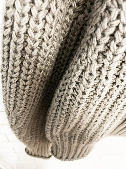 h&m wool - blend chunky knit sweater - good market thrift store