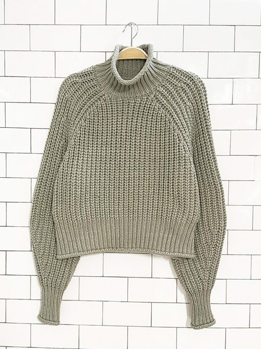 h&m wool - blend chunky knit sweater - good market thrift store