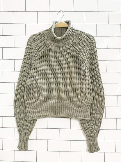 h&m wool - blend chunky knit sweater - good market thrift store