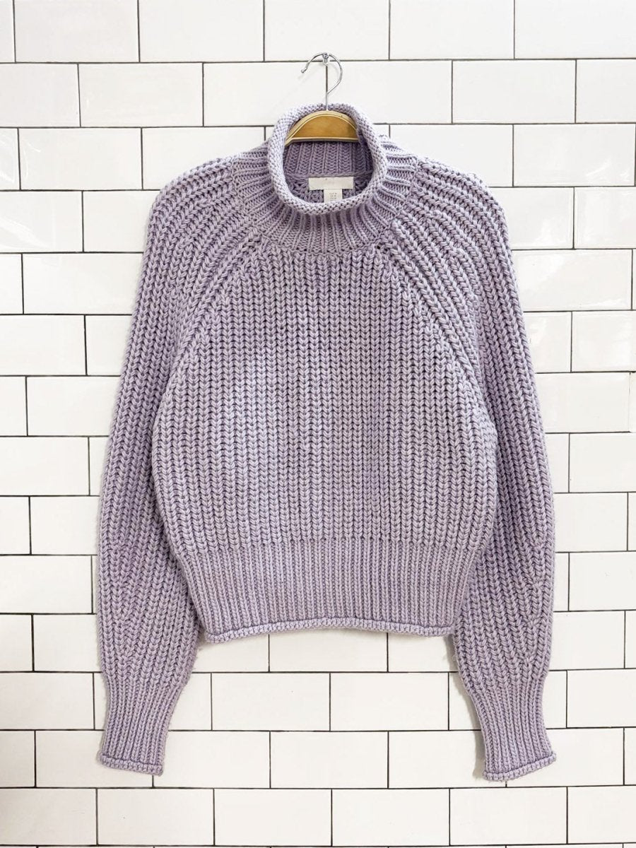 h&m wool - blend chunky knit sweater - good market thrift store
