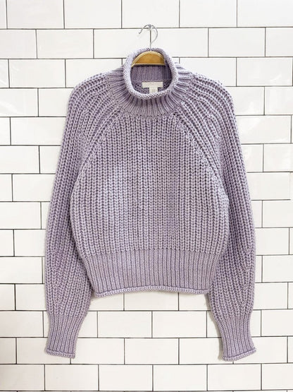 h&m wool - blend chunky knit sweater - good market thrift store