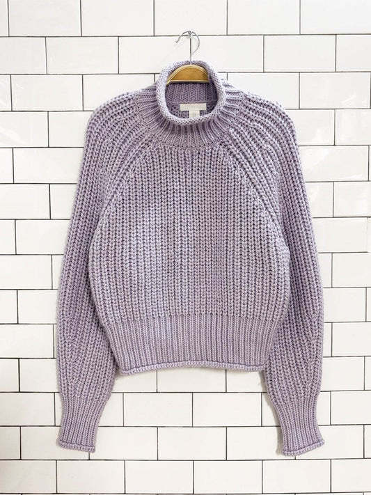 h&m wool - blend chunky knit sweater - good market thrift store