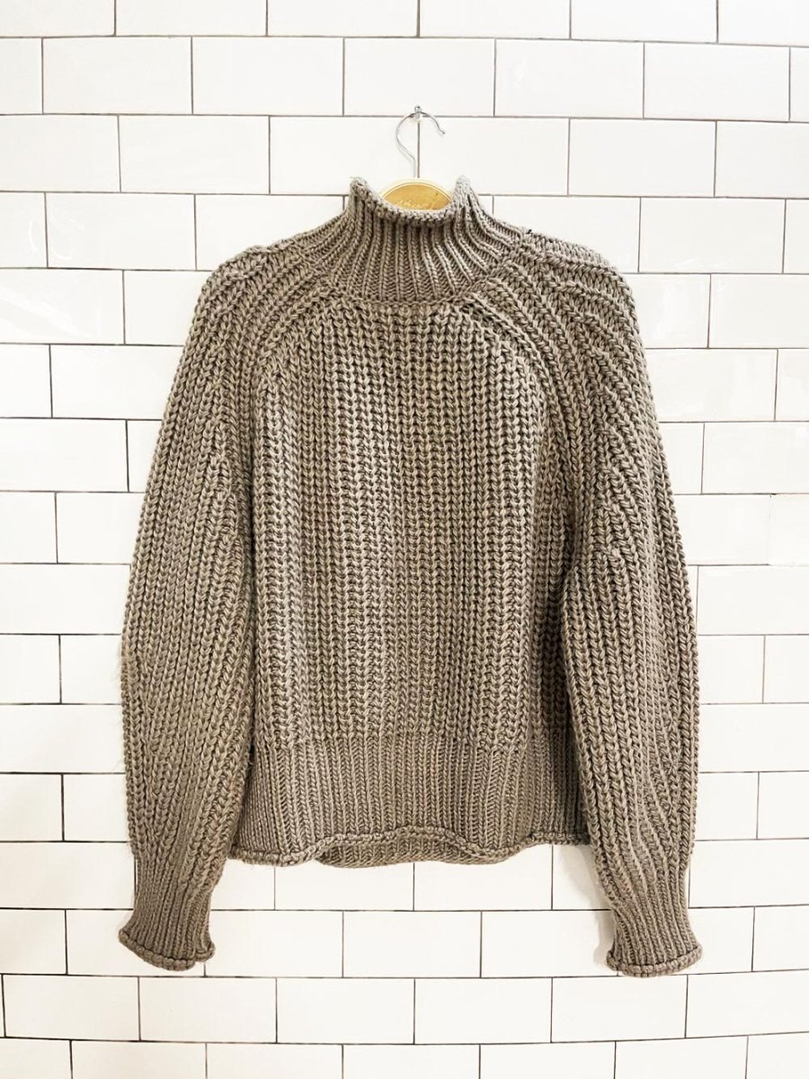 h&m wool - blend chunky knit sweater - good market thrift store
