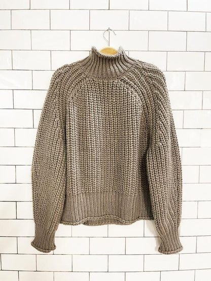 h&m wool - blend chunky knit sweater - good market thrift store