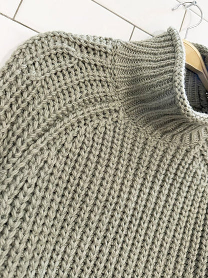 h&m wool - blend chunky knit sweater - good market thrift store