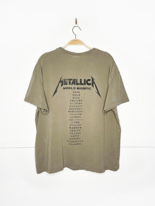 h&m x metallica 2010 world magnetic reprint band tee - good market thrift store