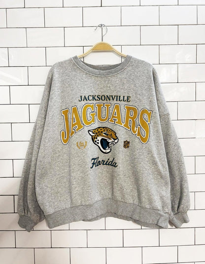 h&m x nfl jacksonville jaguars crewneck sweatshirt - good market thrift store