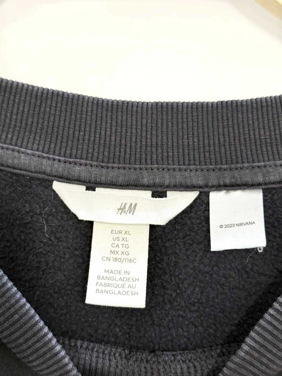 h&m x nirvana cozy crewneck sweatshirt - good market thrift store