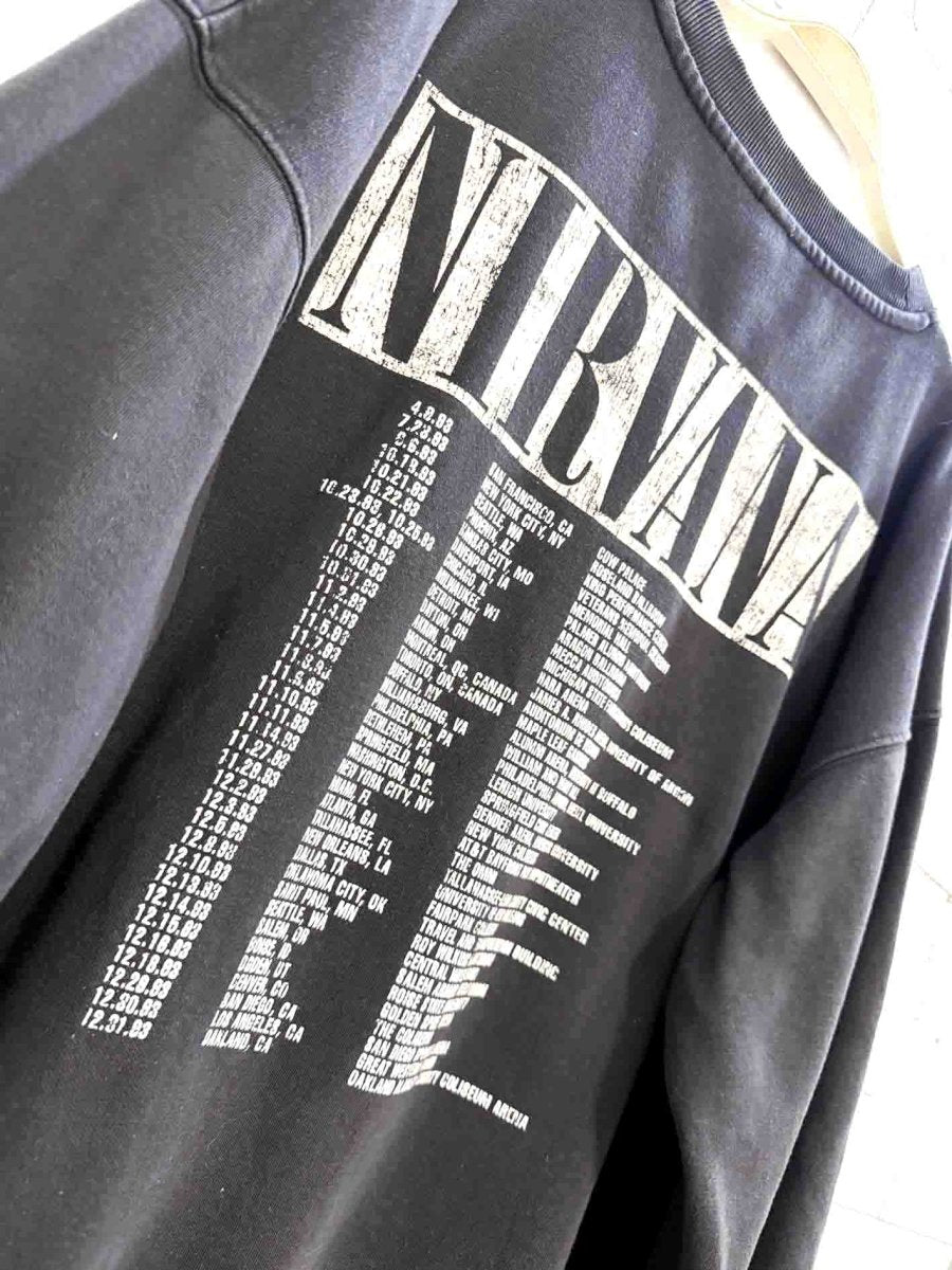 h&m x nirvana cozy crewneck sweatshirt - good market thrift store