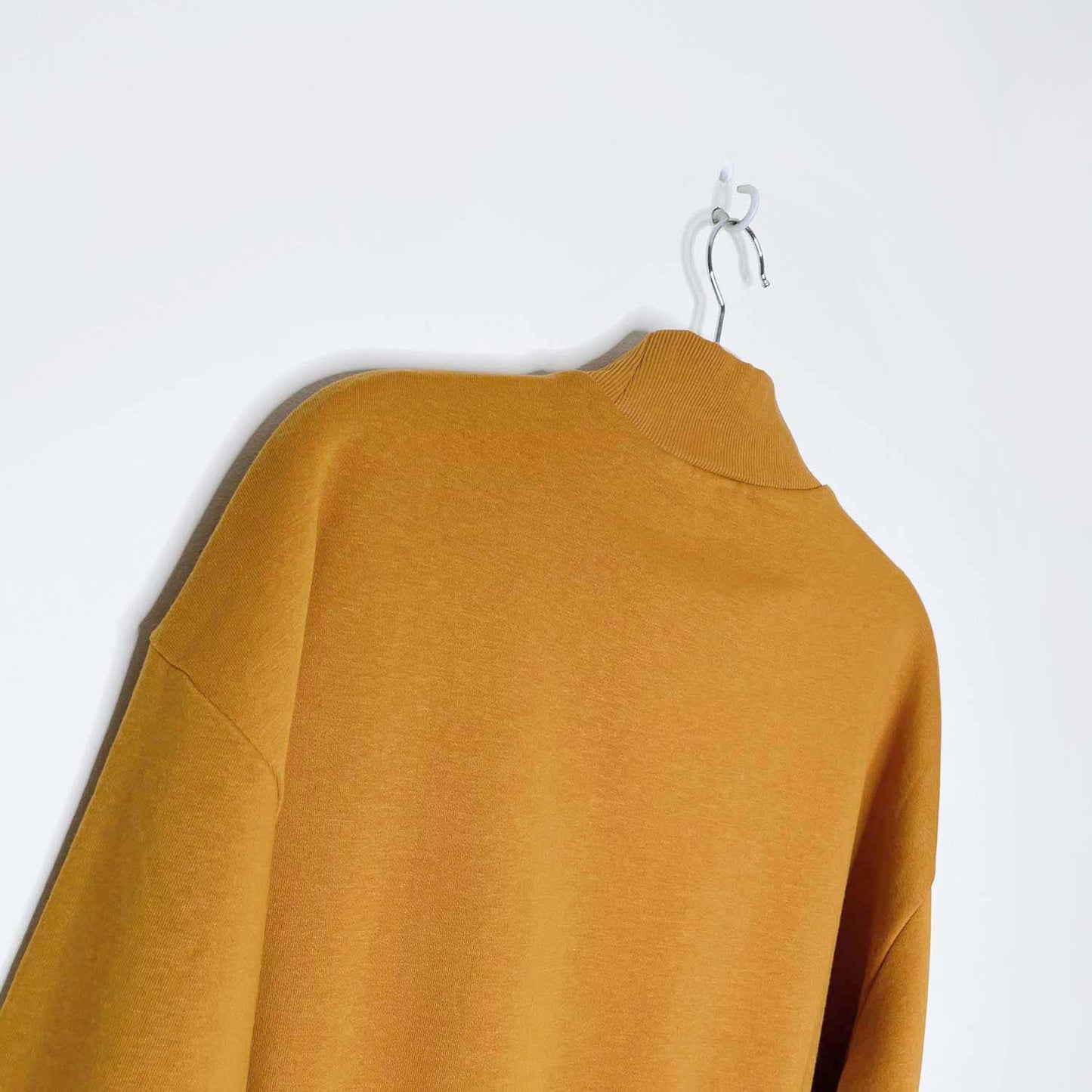 h&m l'hiver flocked mock neck sweatshirt - size medium
