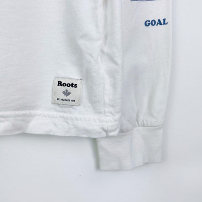 roots 2020 hockey long sleeve pocket tee - size small