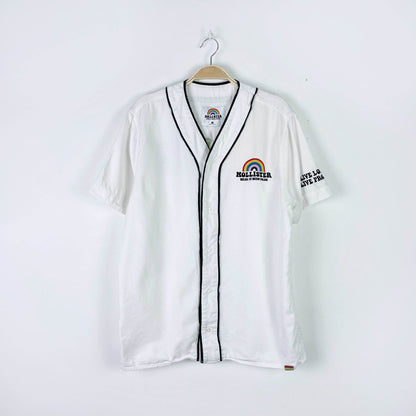 hollister pride relaxed baseball tee