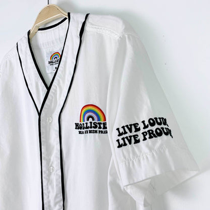 hollister pride relaxed baseball tee