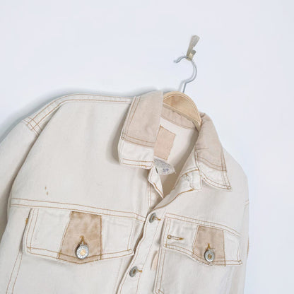 vintage 90s hollywood crop denim jacket