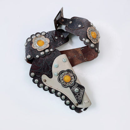 vintage 50's texas ranger leather gun holster