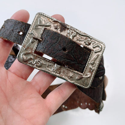 vintage 50's texas ranger leather gun holster