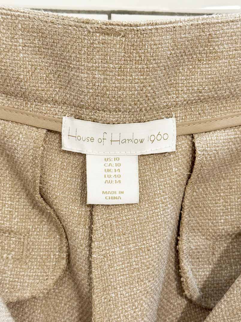 house of harlow 1960 pleated tweed trouser | revolve - good market thrift store