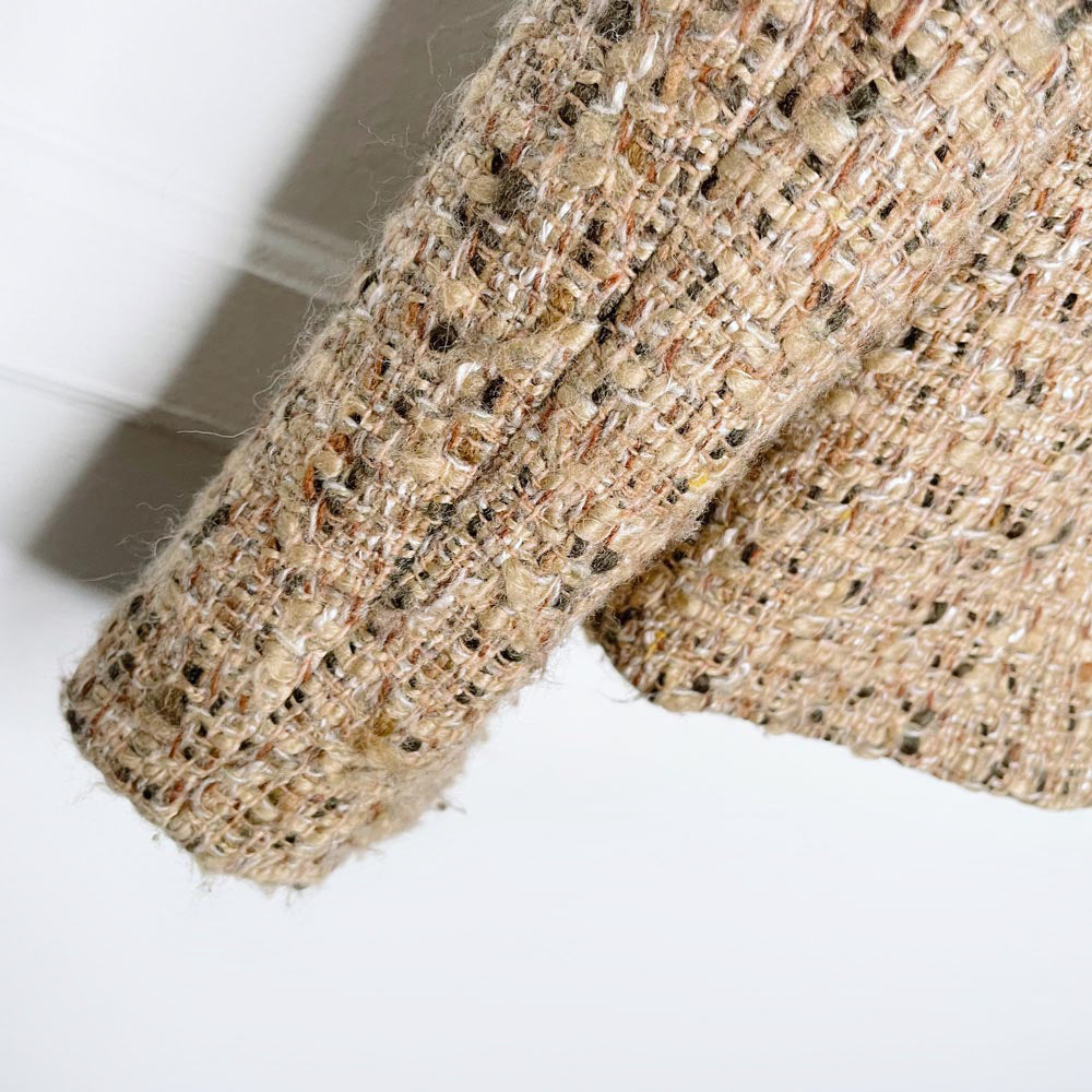 hugo boss wool-blend tweed skirt suit