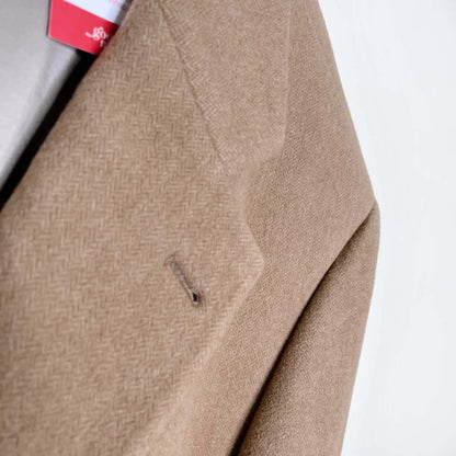 hugo boss wool-angora camel sport coat - size xl