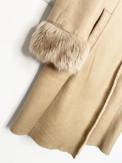 hugo boss penny lane shearling jacket | made in Turkey - good market thrift store