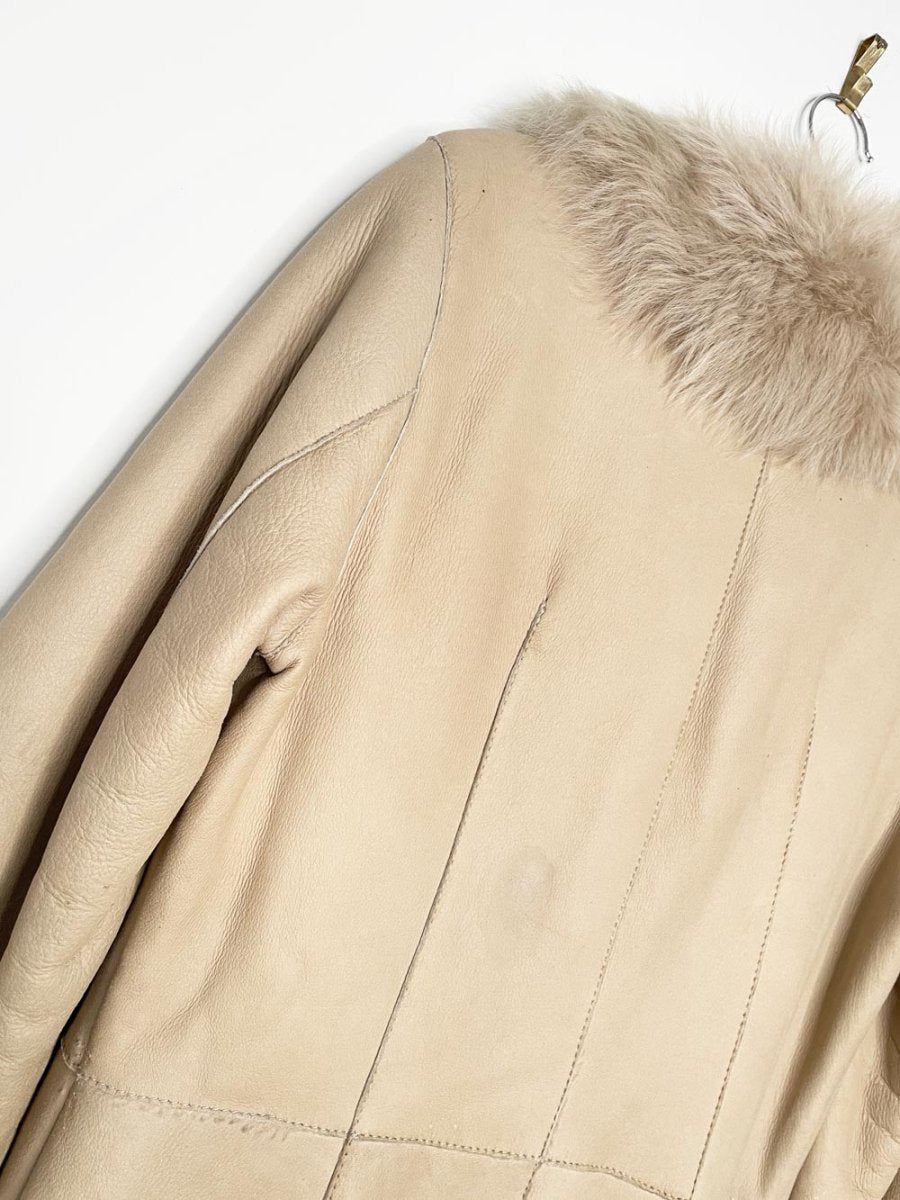 hugo boss penny lane shearling jacket | made in Turkey - good market thrift store