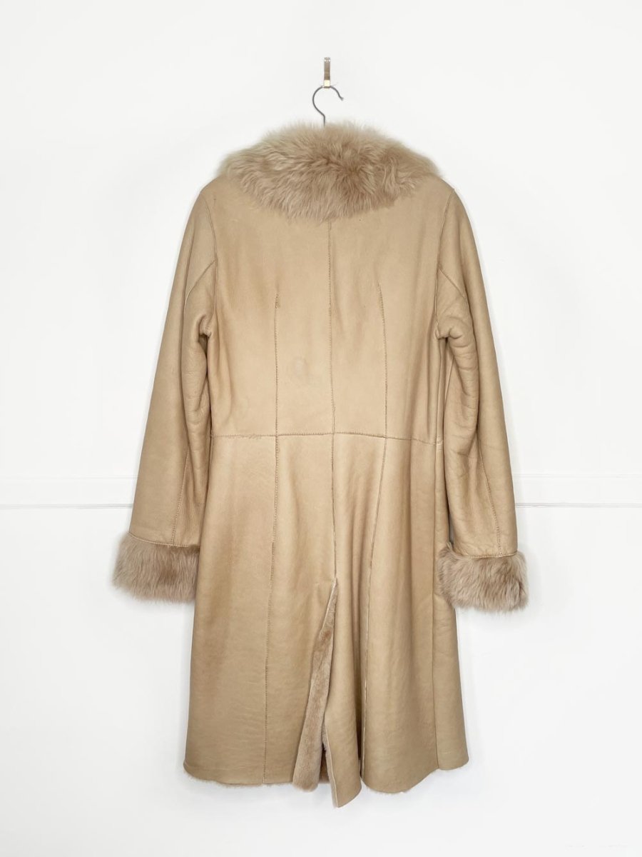 hugo boss penny lane shearling jacket | made in Turkey - good market thrift store