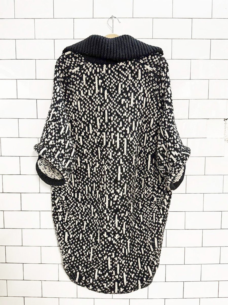 hugo boss wool - blend chunky knit cocoon cardigan | made in Italy - good market thrift store