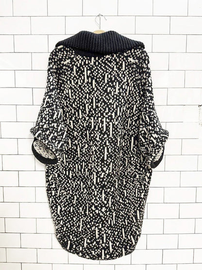 hugo boss wool - blend chunky knit cocoon cardigan | made in Italy - good market thrift store