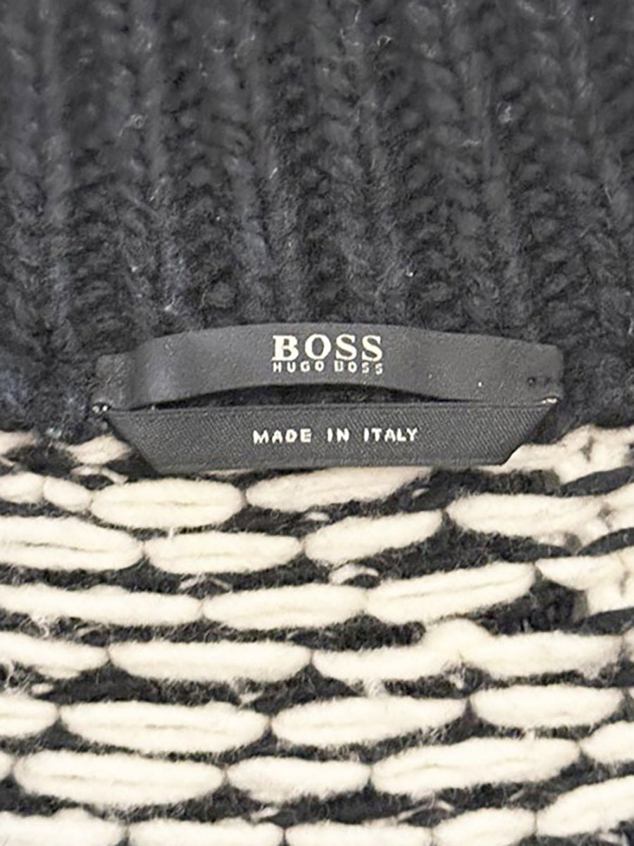 hugo boss wool - blend chunky knit cocoon cardigan | made in Italy - good market thrift store