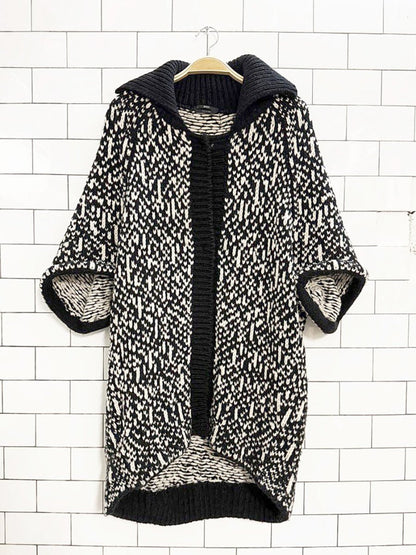 hugo boss wool - blend chunky knit cocoon cardigan | made in Italy - good market thrift store